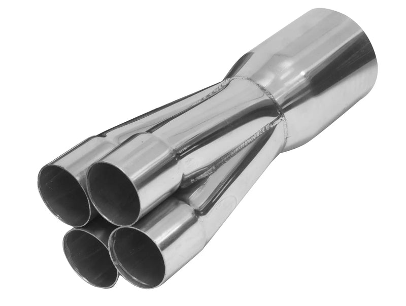 Proflow Exhaust Collector Merge 304 Stainless Steel Slip On 12in x 2in Primary To 3-1/2in