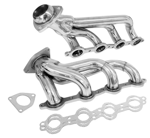 Proflow LS Exhaust Headers Tight-Fit 1-5/8'' Block Huggers Chevrolet Holden LS1 LS2 Rear Outlet Stainless Steel Set