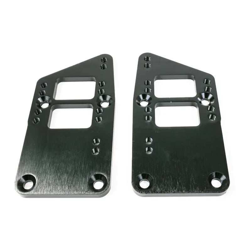 Proflow Engine Mounts Aluminium Motor Mount Plate Bolt-In LS Conversion Adjustable Black Powder Coated Pair