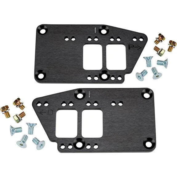 Proflow Engine Adapter Mount Motor Kit Aluminium Black GM LT Gen V to Chev V8 Engine Swap Application Bolt-On Attachment Style