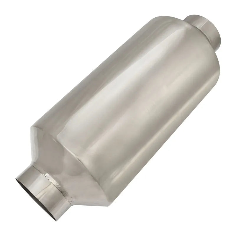 Proflow Resonator Super Quietinlet/Outlet SS304 Mirror Polished Round 150mm Diameter 370mm Length