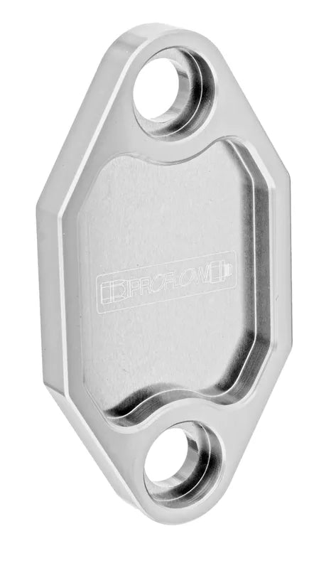 Proflow Fuel Pump Block-Off Plate Aluminium Silver Anodised For Holden 253 308