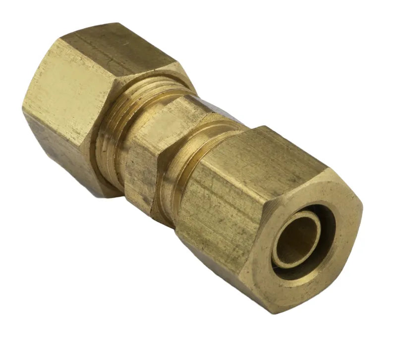 Proflow Fuel Line Connectors Brass 3/8in 10mm Nylon to Pipe Or Pipe To Pipe Compression Joiner