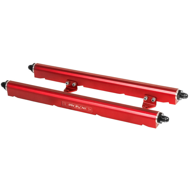 Proflow Ls1 Fuel Rails Red With S PFEFRKLS1R