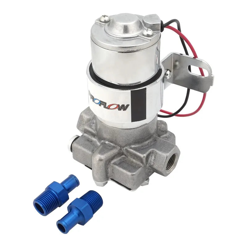 Proflow Fuel Pump Electric Rotor Vane Black 140GPH Cast Aluminium 3/8in NPT 14 PSI Universal Kit