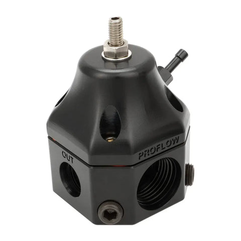 Proflow Fuel Pressure Regulator Carburettor Bypass 4-13 PSI 4-Port 900 HP Billet Aluminium Universal