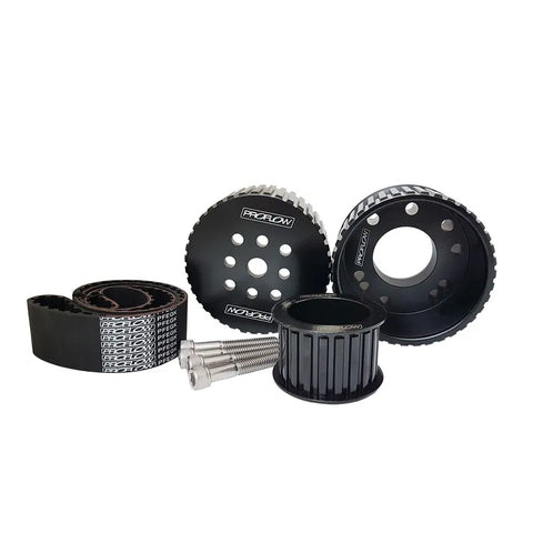 Proflow Gilmer Belt Drive Kit For Holden V8 Commodore 253-308 Red Water Pump Billet Aluminium Black Anodised