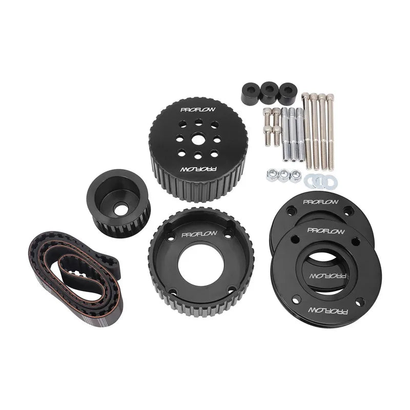 Proflow Gilmer Belt Drive Kit For Holden V8 EFI 5.0L VN-VS Commodore Billet Aluminium Black Anodised