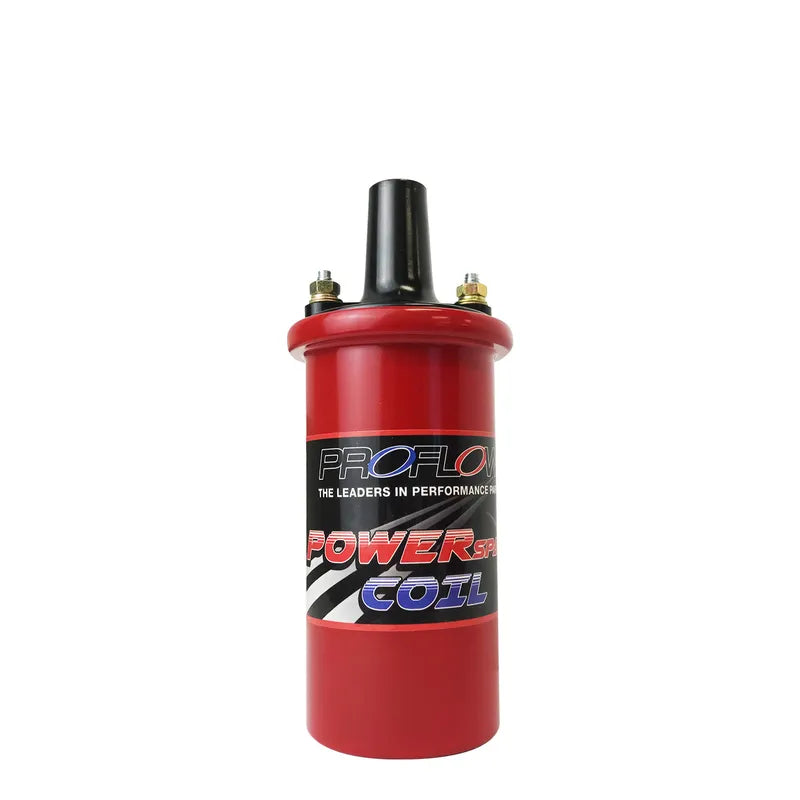 Proflow Ignition Coil Striker 2 Canister Round Oil Filled 45000V 140mA - Red