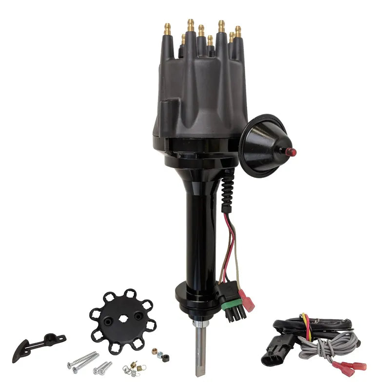 Proflow Distributor Billet Black Ready-to-Run Vacuum Advance BB For Chrysler 440