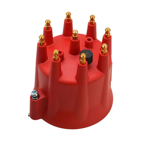 Proflow Distributor Cap Extra-Duty, Red, Male HEI, To Suit Billet Ready To Run, Pro Street Series, Each (image 2)