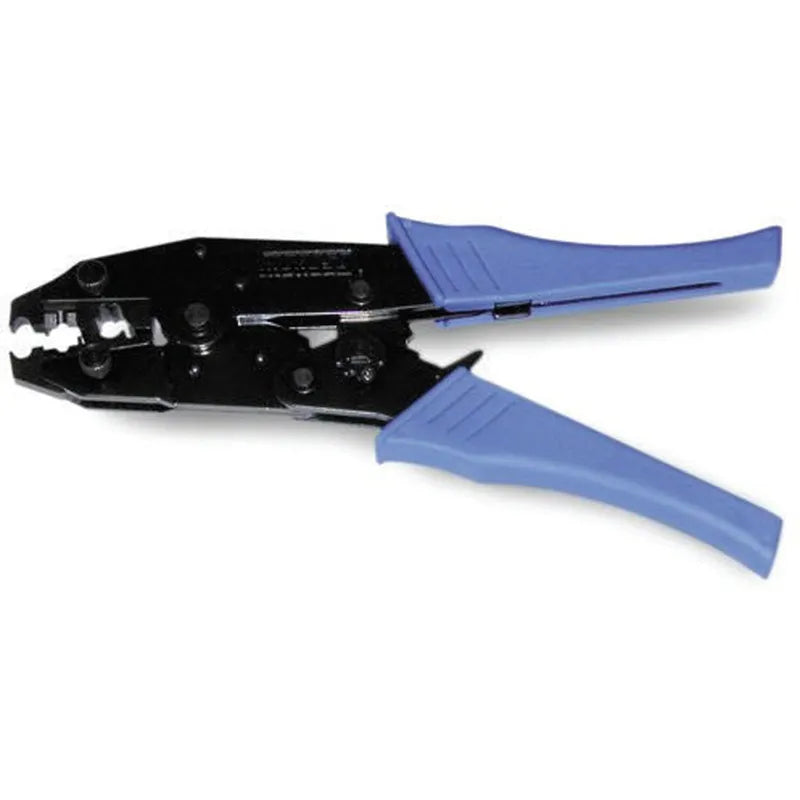 Proflow Wire Ignition Lead Crimping Tool Steel Cushion Handle Adjustable Ratchet Mechanism Removable Crimping/Strip...