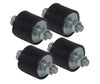 Proflow Anti-Vibration Mounts Rubber Black #10-32 Threads Set of 4 (image 2)