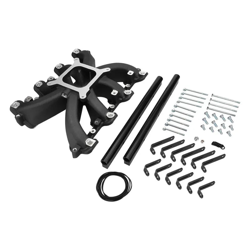 Proflow Intake Manifold RPM AirMax-EFI Aluminium Black Chev Holden Commodore LS1/LS2 Heads Single Plane With Fuel Rails Kit