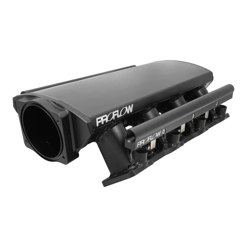 Proflow SuperMax EFIintake Manifold Kit Low Profile For Holden Commodore LS1/LS2 Fabricated Black w/Fuel Rails
