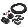 Proflow Billet Remote Universal Filter Head Universal Block Adaptor Black Top -08 ORB Ports 90Deg -08ORB x AN10 Fittings PFE450R-10 Hose Kit