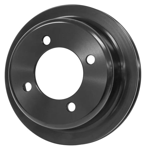 Proflow Billet Crank Pulley V-Belt 1-Groove Aluminium For Ford 302-351C Some Windsor - Anodised Black