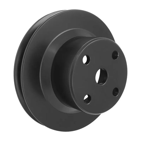 Proflow Water Pump Pulley V-Belt 1-Groove Aluminium For Holden V8 308 VK-On Black Motor - Black