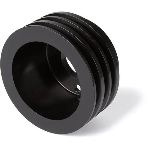 Proflow Pulley V-Belt Crankshaft BB Chev 396-454 Long Water Pump 3-Groove Black Aluminium