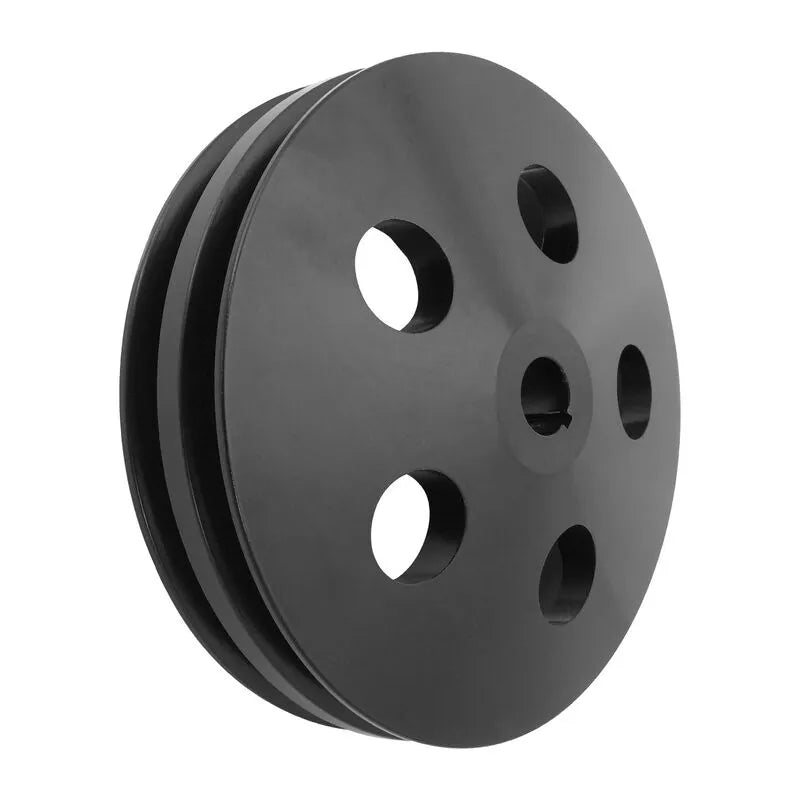 Proflow Pulley V-Belt Power Steering Early GM 2-Groove 5.800in Diameter Suit 5/8 Keyed Shaft Aluminium