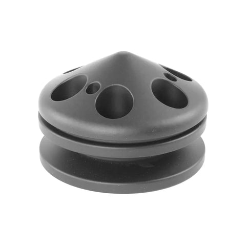 Proflow Pulley V-Belt Alternator Billet Aluminium Clear Anodised Single Groove with Cover 71mm x 17mm Bore