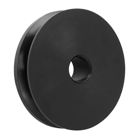 Proflow Alternator Pulley V-Belt 80mm OD x 17mm ID Billet Aluminium Black Anodised Suit High RPM Engines