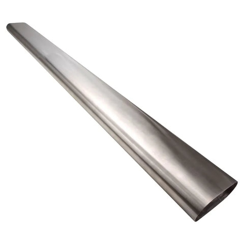 Proflow Oval Exhaust Tubing Straight 4.00'' Nominal Diameter 125x63mm Stainless Steel 1 meter Length