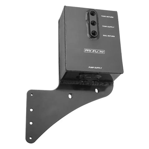 Proflow Fuel Surge Tank V2 Undercar For Ford Falcon BA/BF/FG XR6 Turbo XR8 2.0L Aluminium Black Anodised