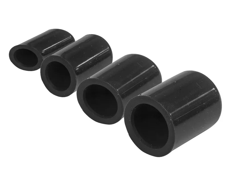 Proflow Silicone Vacuum Port Block Off Kit 4mm 5/32'' - 10mm 3/8'' 4x size Black