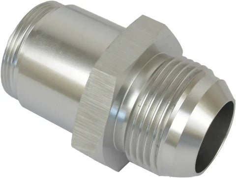 Proflow Inlet Fittings Aluminium -16 AN Male to 1 3/16in Straight Cut Male Silver Anodised