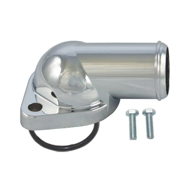 Proflow Aluminium Water Neck For Pontiac V8 O'Ring Style Chrome