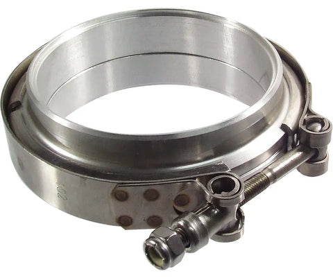 Proflow V-Band Exhaust Clamp Aluminium Natural Pipe Kit