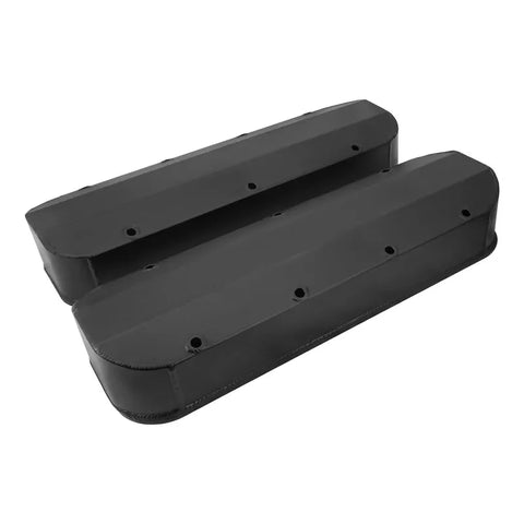 Proflow Valve Covers Tall Fabricated Aluminum Black Powder Coated Big Block Chev Pair