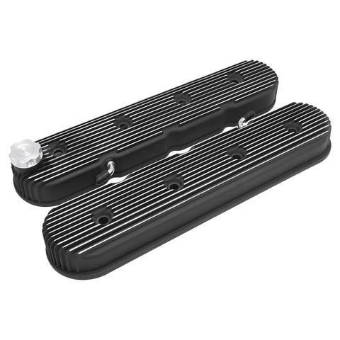 Proflow Valve Covers Tall Cast Aluminium LS Chev For Holden Commodore Engines Vintage Series Finned
