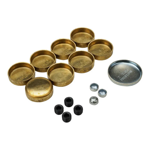 Proflow Freeze Welch Plugs Brass For Chevrolet Small Block Kit