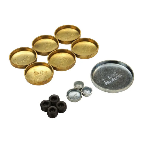 Proflow Freeze Welch Plugs Brass For Ford 221-302 351W Kit