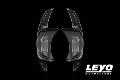 Leyo Motorsport Billet Paddle Shift Extension Gen 2 (Golf GTI R MK7 13-19) - Black — fits Volkswagen Golf Gti