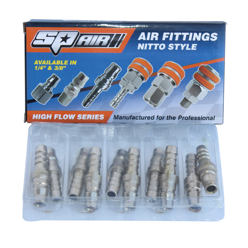 SP Tools Air Tool Fitting - Barb Hose 3/8" Nitto Style