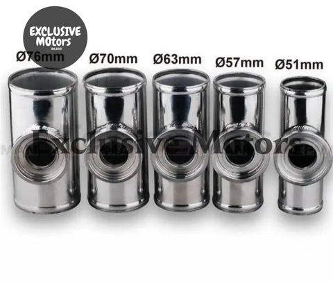HS SSQV SQV BOV TK-BOV01FP70 70MM 2.75"  CNC ALUMINUM TURBO PIPE / PIPING POLISH  FLANGE ADAPTOR