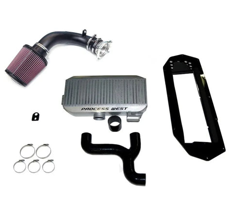 CMA Process West Cooler/Intake Package (WRX/STi 97-98) - Black — fits Subaru WRX