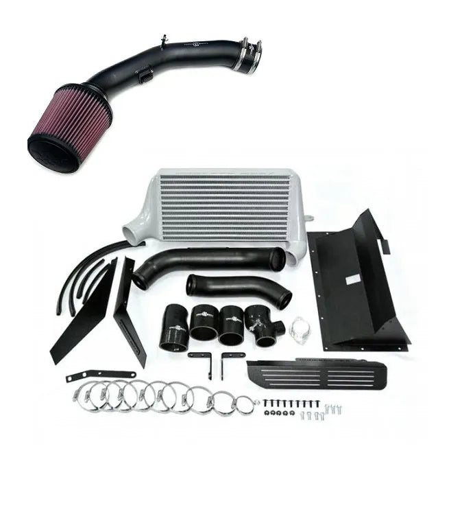 CMA Process West Cooler/Intake Package (WRX 2015+) - Black — fits Subaru WRX