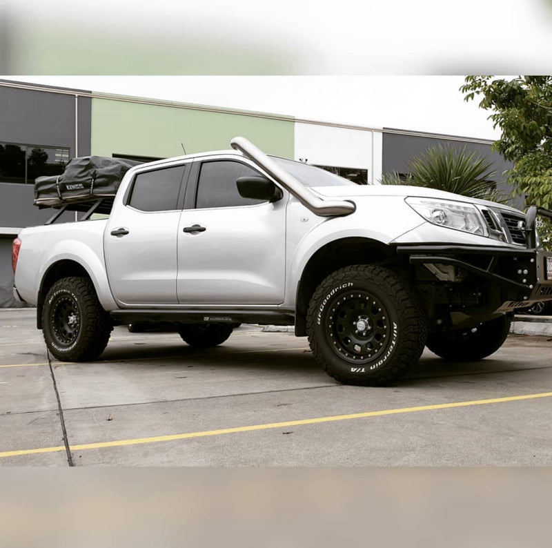 Platinum Mechanical and Suspension Mid Entry Clear Stainless Snorkel (Navara NP300 15+) — fits Nissan Navara