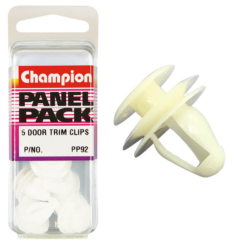 Champion Fasteners Trim Panel Retainer Clear Len: 14mm