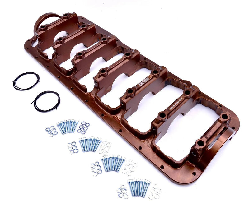 Platinum Racing Products Ford Barra Integrated Main Cap Cradle — fits Ford Falcon