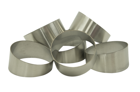 XForce 3-1/2in 9' Increments 45' Pie Cut 1.5D 304 Brushed Stainless Steel