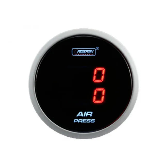 ProSport 52mm Digital Dual Air Pressure Gauge - Amber