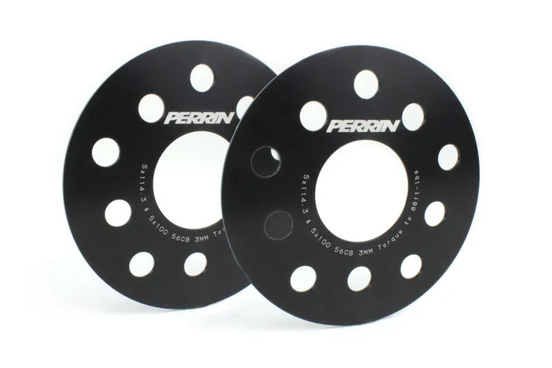 Perrin Wheel Spacers 3mm Slip-On Type w/56mm Hub No Studs (All Subaru) — fits Subaru Forester