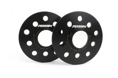 Perrin Wheel Spacers 7mm Slip-On Type w/56mm Hub Black (All Subaru) — fits Subaru Forester