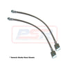 Performance Suspension Racing Rear Braided Extended Brake Hoses - Dual Hose (Hilux 2015+)
