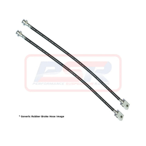 Performance Suspension Racing Rear Rubber Extended Brake Hoses - DUAL HOSE (Triton ML/MN)
